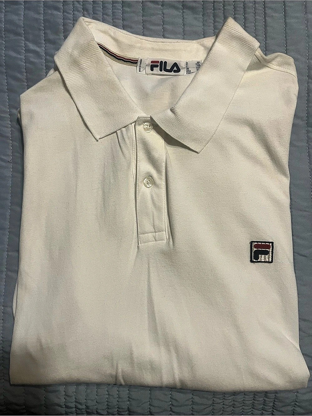 Fila Men's White Polo Shirt